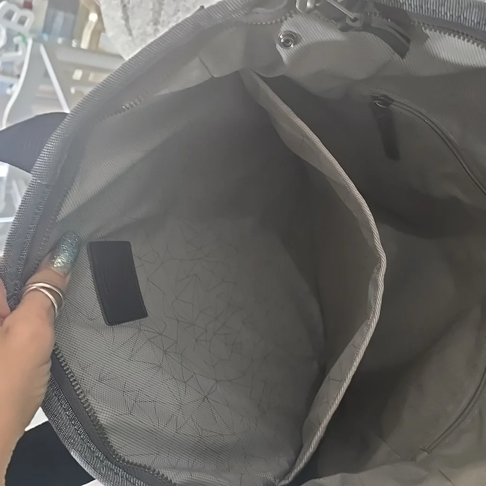 Tumi Blue Denim and Black Men's Bag